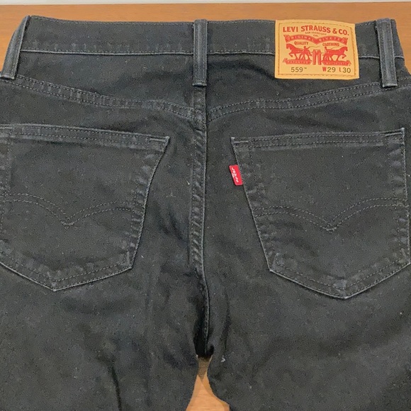 Levi’s Straight Leg Black Jeans - Picture 2 of 8